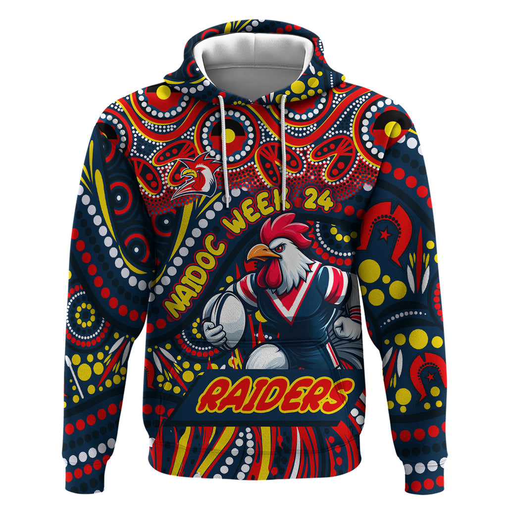 Custom Australia NAIDOC Week 2024 Hoodie Sydney Roosters Mascot Keep The Fire Burning - Vibe Hoodie Shop