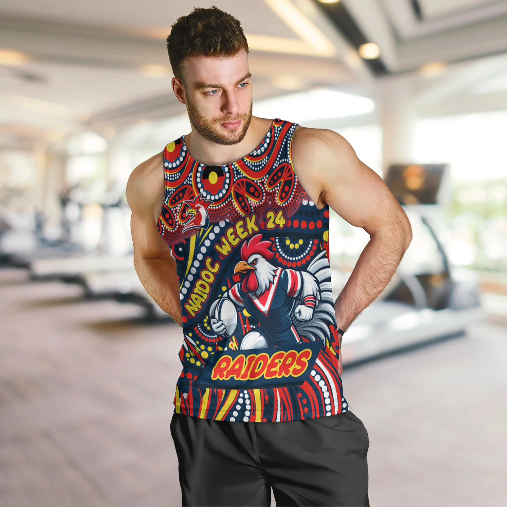 Custom Australia NAIDOC Week 2024 Men Tank Top Sydney Roosters Mascot Keep The Fire Burning - Vibe Hoodie Shop