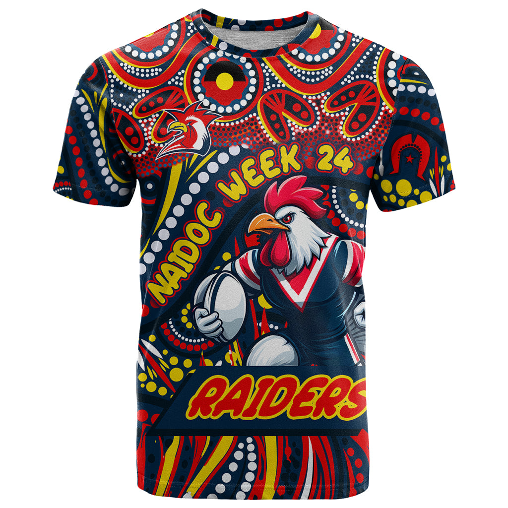 Custom Australia NAIDOC Week 2024 T Shirt Sydney Roosters Mascot Keep The Fire Burning - Vibe Hoodie Shop