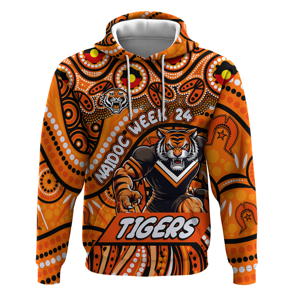Custom Australia NAIDOC Week 2024 Hoodie Wests Tigers Mascot Keep The Fire Burning - Vibe Hoodie Shop