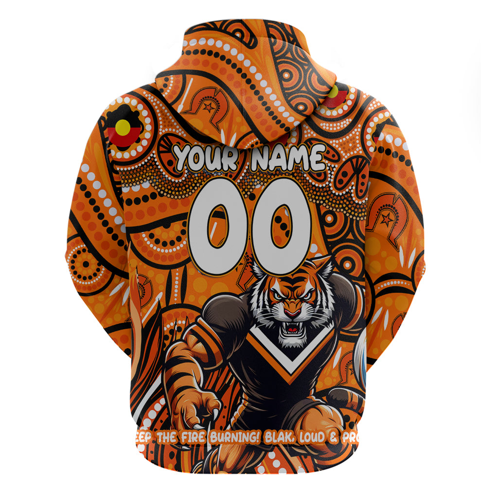 Custom Australia NAIDOC Week 2024 Hoodie Wests Tigers Mascot Keep The Fire Burning - Vibe Hoodie Shop