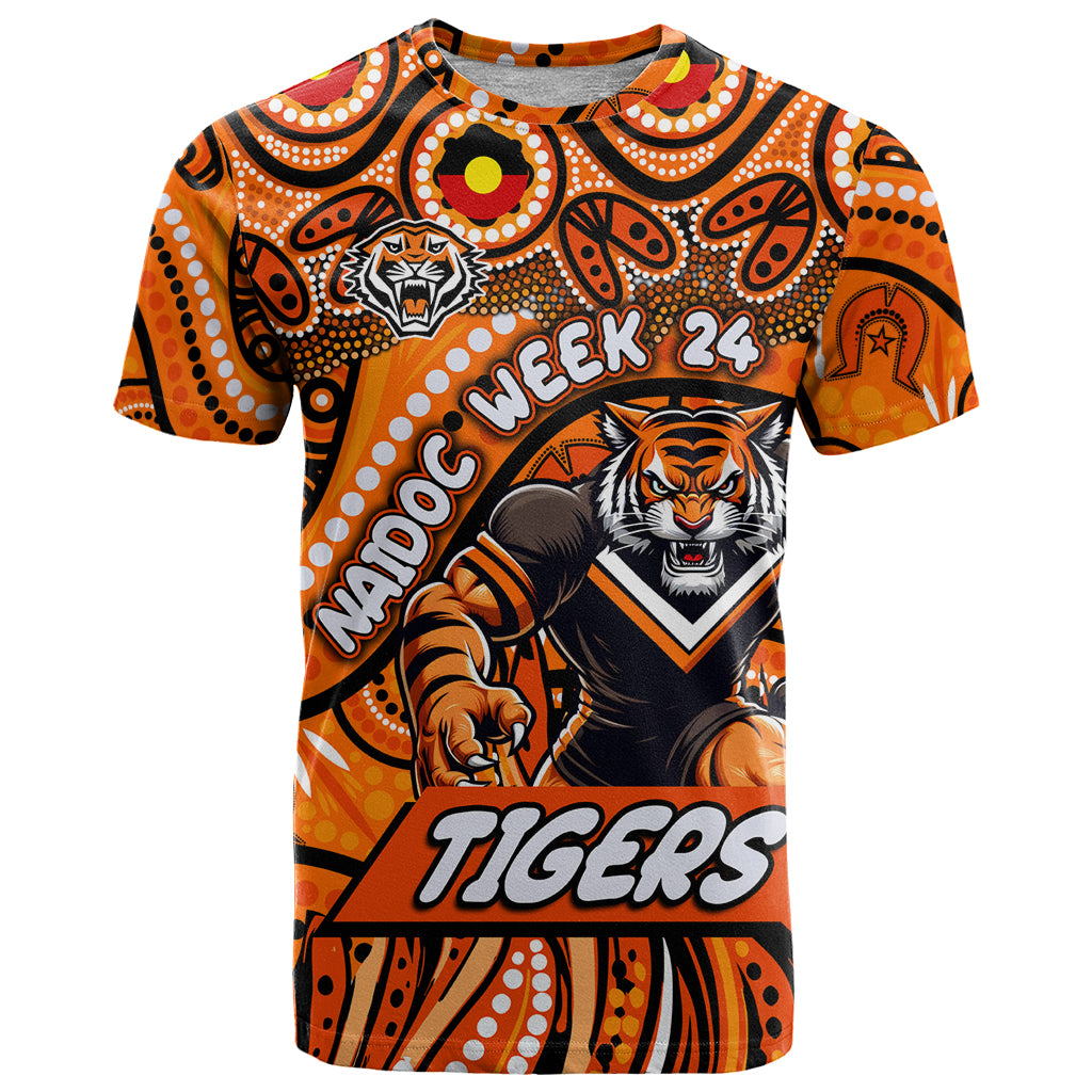 Custom Australia NAIDOC Week 2024 T Shirt Wests Tigers Mascot Keep The Fire Burning - Vibe Hoodie Shop