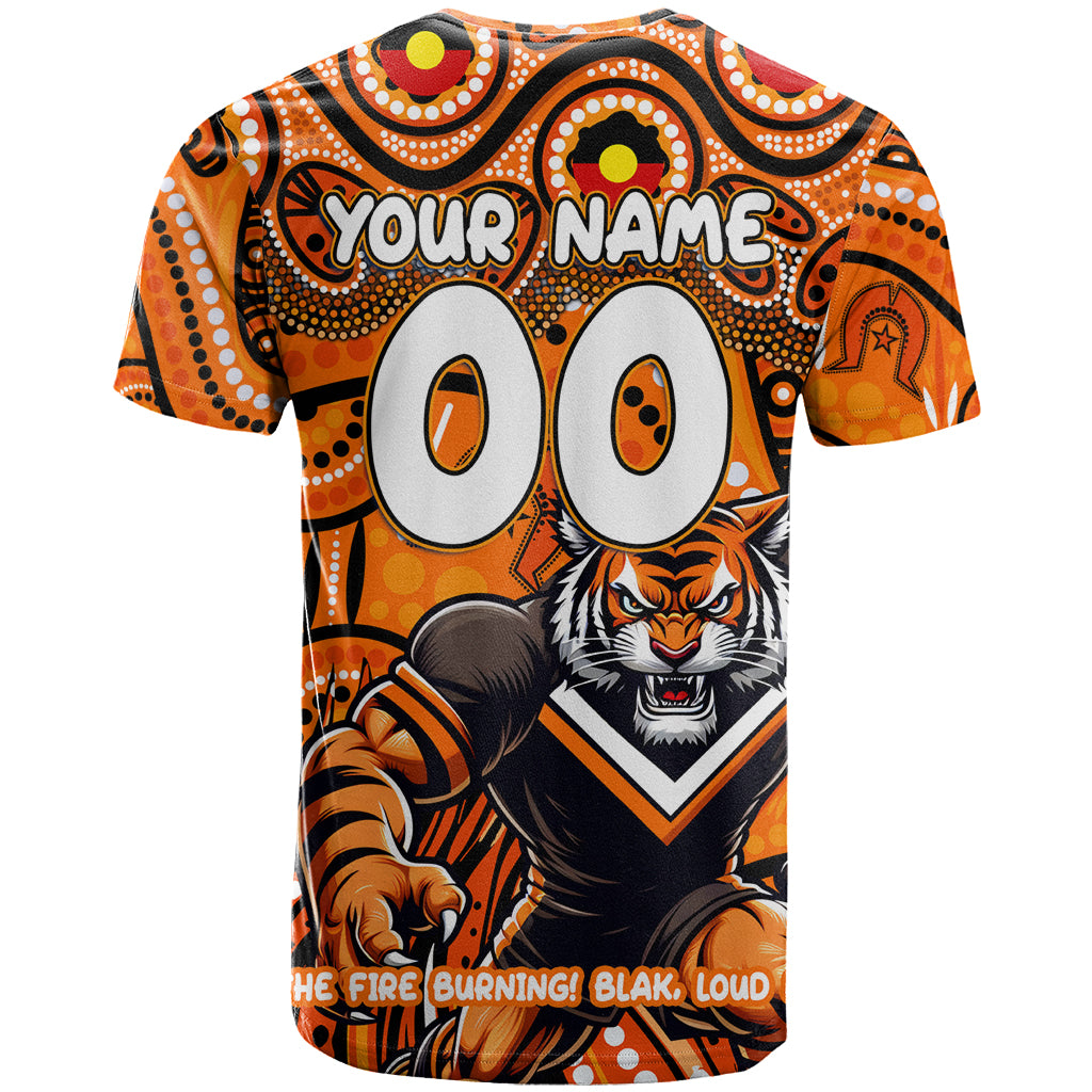 Custom Australia NAIDOC Week 2024 T Shirt Wests Tigers Mascot Keep The Fire Burning - Vibe Hoodie Shop