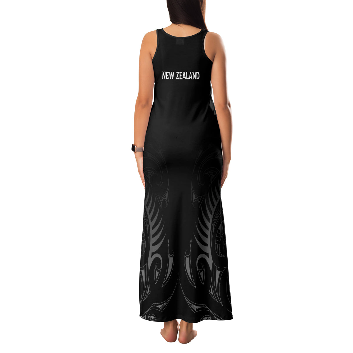new-zealand-family-matching-tank-maxi-dress-and-hawaiian-shirt-rugby-2023-champions-black