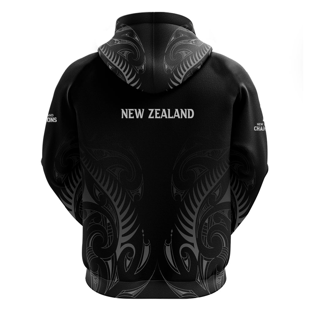 New Zealand Hoodie Rugby 2023 Champions Black - Vibe Hoodie Shop