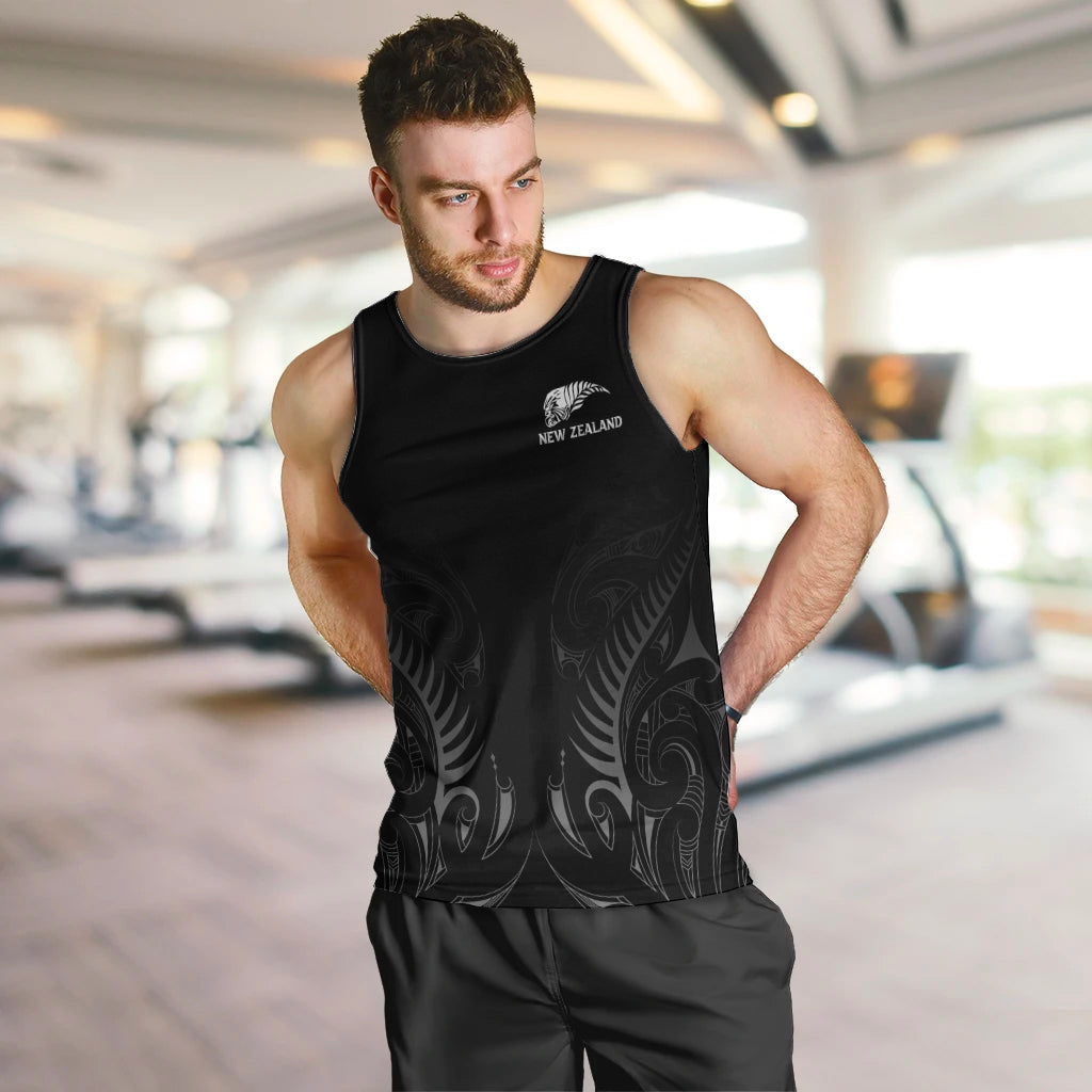 New Zealand Men Tank Top Rugby 2023 Champions Black - Vibe Hoodie Shop