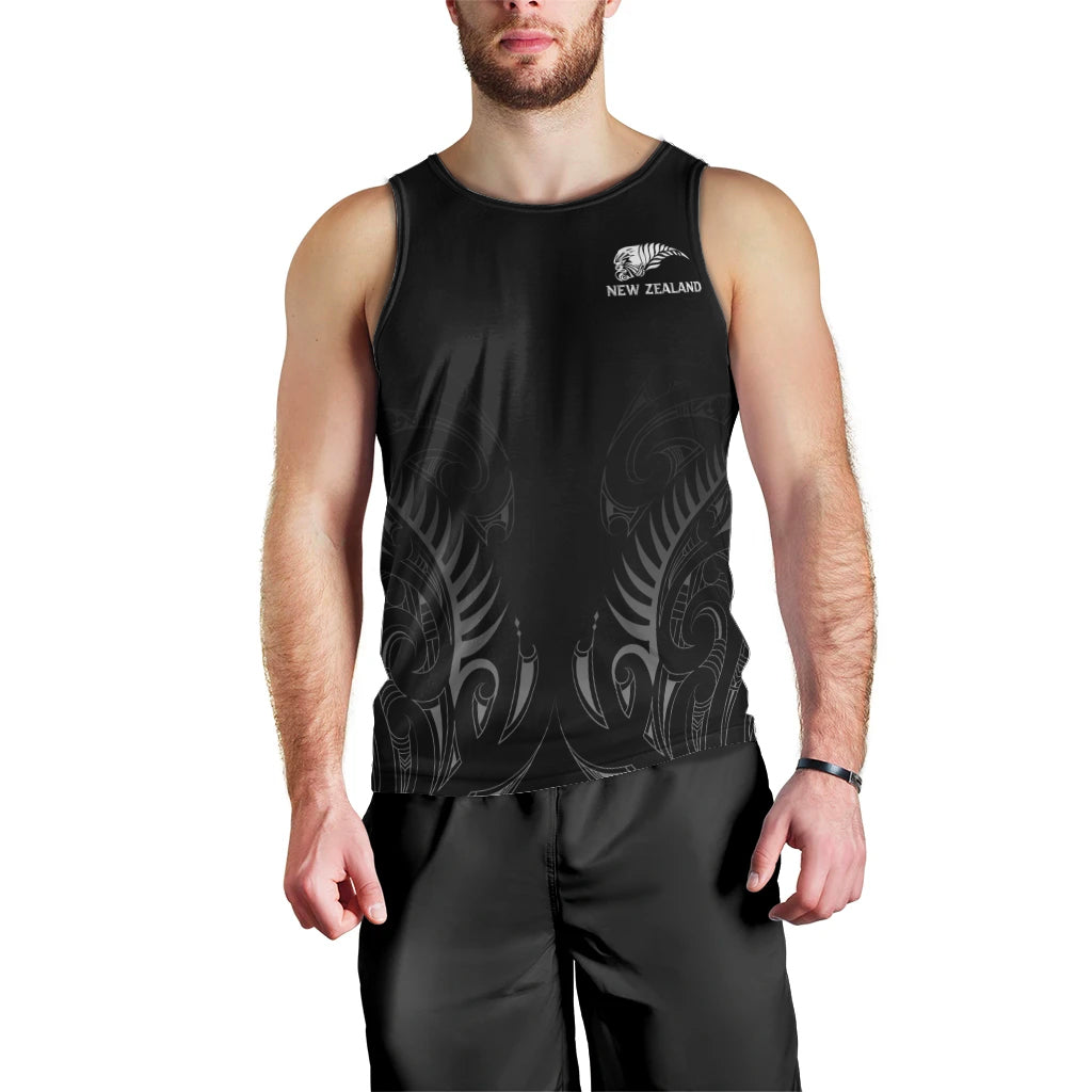 New Zealand Men Tank Top Rugby 2023 Champions Black - Vibe Hoodie Shop