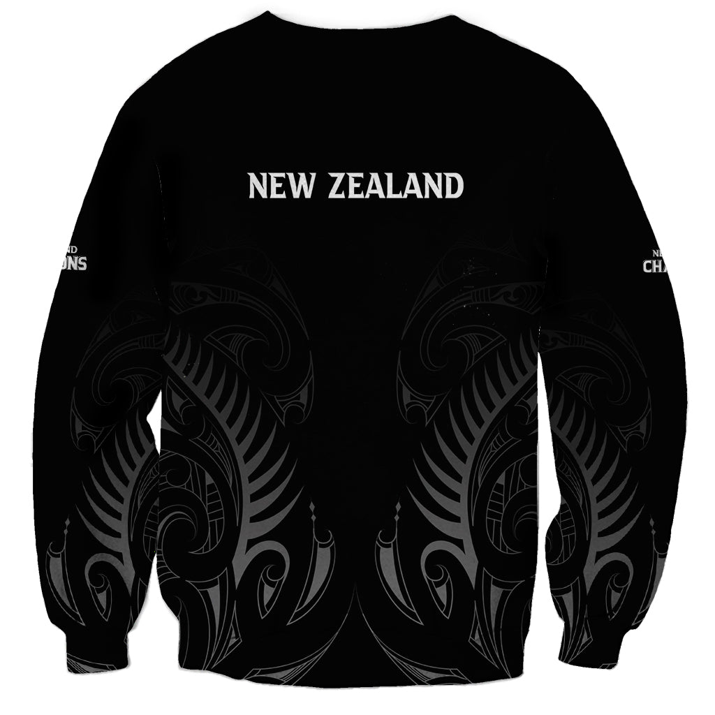New Zealand Sweatshirt Rugby 2023 Champions Black - Vibe Hoodie Shop