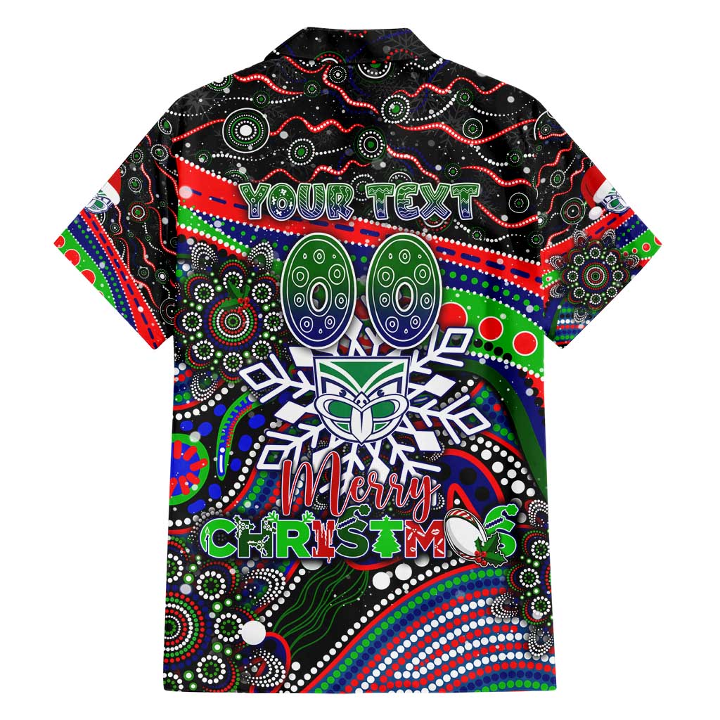 Merry Christmas New Zealand Warriors Hawaiian Shirt Aboriginal Santa Rugby Mascot - Vibe Hoodie Shop