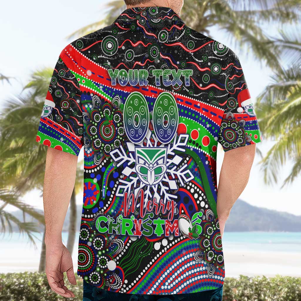 Merry Christmas New Zealand Warriors Hawaiian Shirt Aboriginal Santa Rugby Mascot - Vibe Hoodie Shop