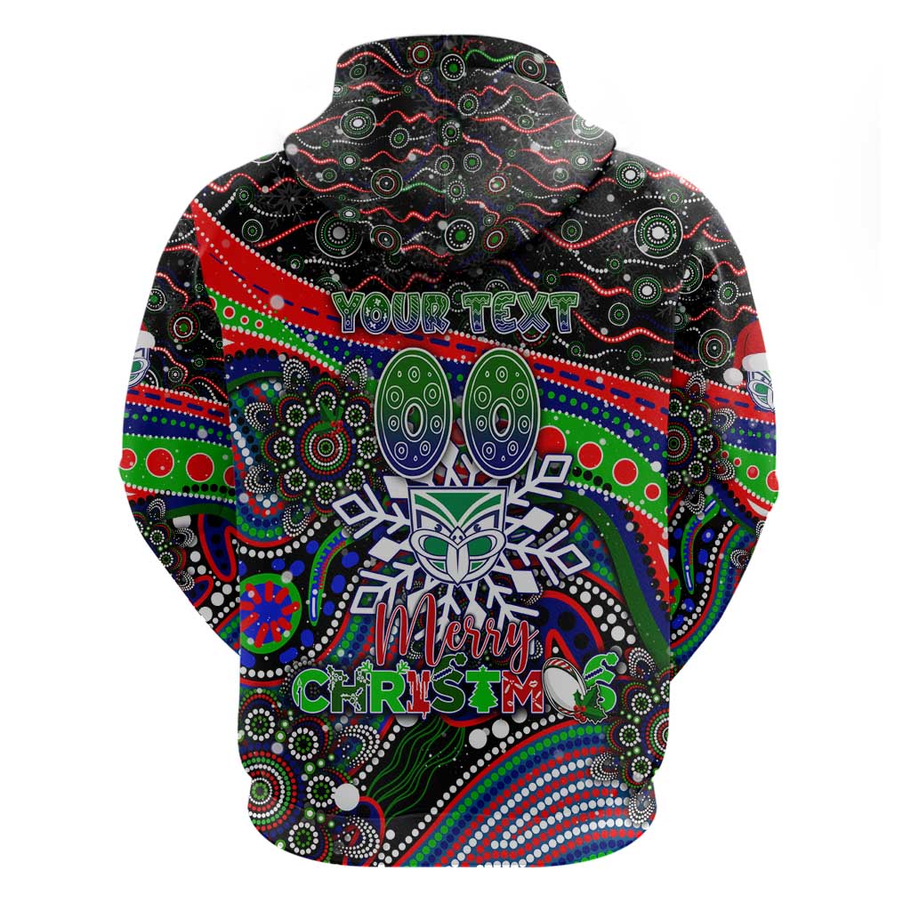 Merry Christmas New Zealand Warriors Hoodie Aboriginal Santa Rugby Mascot - Vibe Hoodie Shop