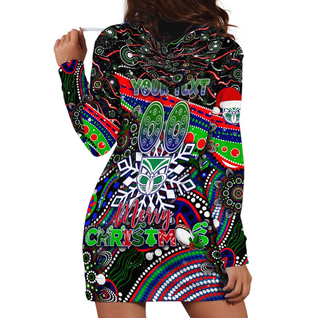 Merry Christmas New Zealand Warriors Hoodie Dress Aboriginal Santa Rugby Mascot - Vibe Hoodie Shop
