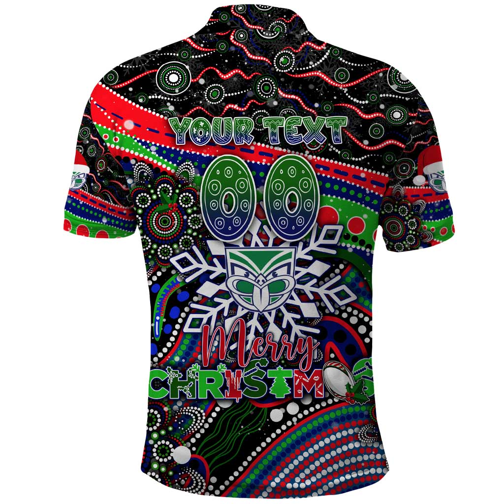 Merry Christmas New Zealand Warriors Polo Shirt Aboriginal Santa Rugby Mascot - Vibe Hoodie Shop