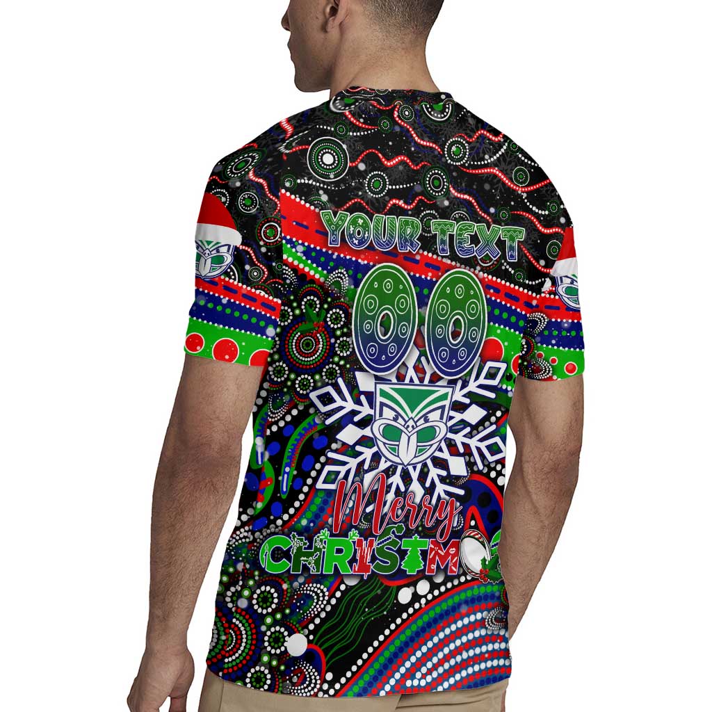 Merry Christmas New Zealand Warriors Rugby Jersey Aboriginal Santa Rugby Mascot