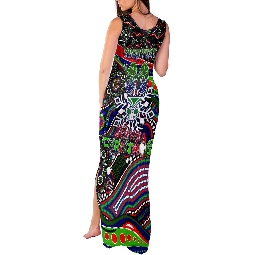 Merry Christmas New Zealand Warriors Tank Maxi Dress Aboriginal Santa Rugby Mascot