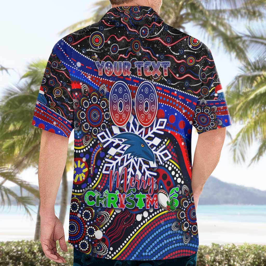 Merry Christmas AFL Adelaide Crows Hawaiian Shirt Aboriginal Santa Football Mascot - Vibe Hoodie Shop