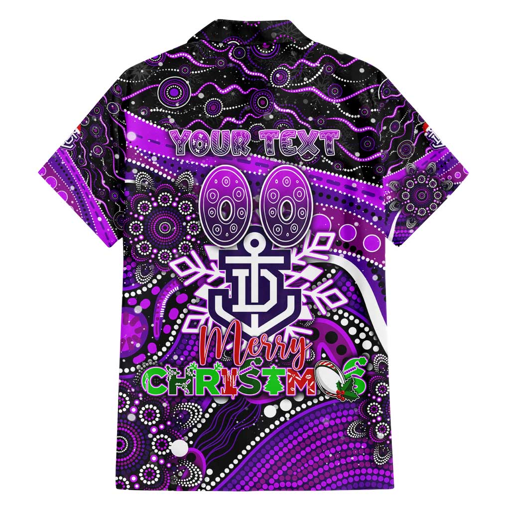 Merry Christmas AFL Fremantle Freo Hawaiian Shirt Aboriginal Santa Football Mascot - Vibe Hoodie Shop