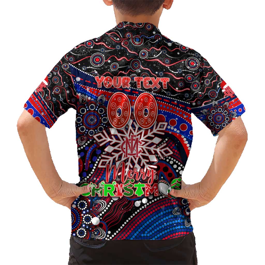 Merry Christmas AFL Demons Hawaiian Shirt Aboriginal Santa Football Mascot - Vibe Hoodie Shop