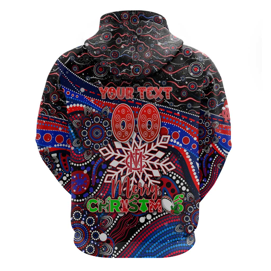 Merry Christmas AFL Demons Hoodie Aboriginal Santa Football Mascot - Vibe Hoodie Shop
