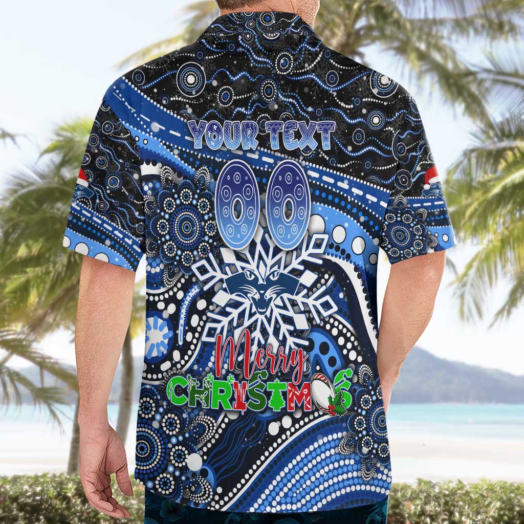 Merry Christmas AFL Cats Hawaiian Shirt Aboriginal Santa Football Mascot - Vibe Hoodie Shop