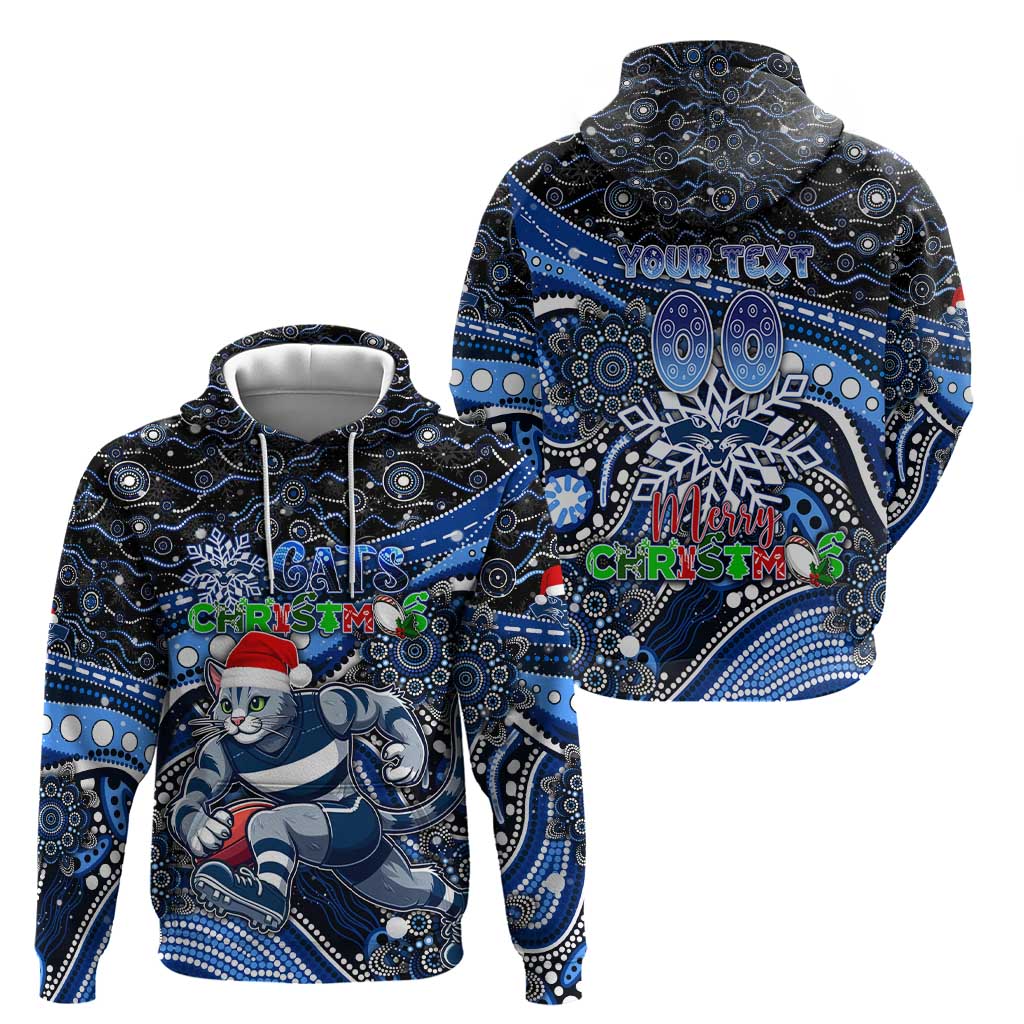 Merry Christmas AFL Cats Hoodie Aboriginal Santa Football Mascot - Vibe Hoodie Shop
