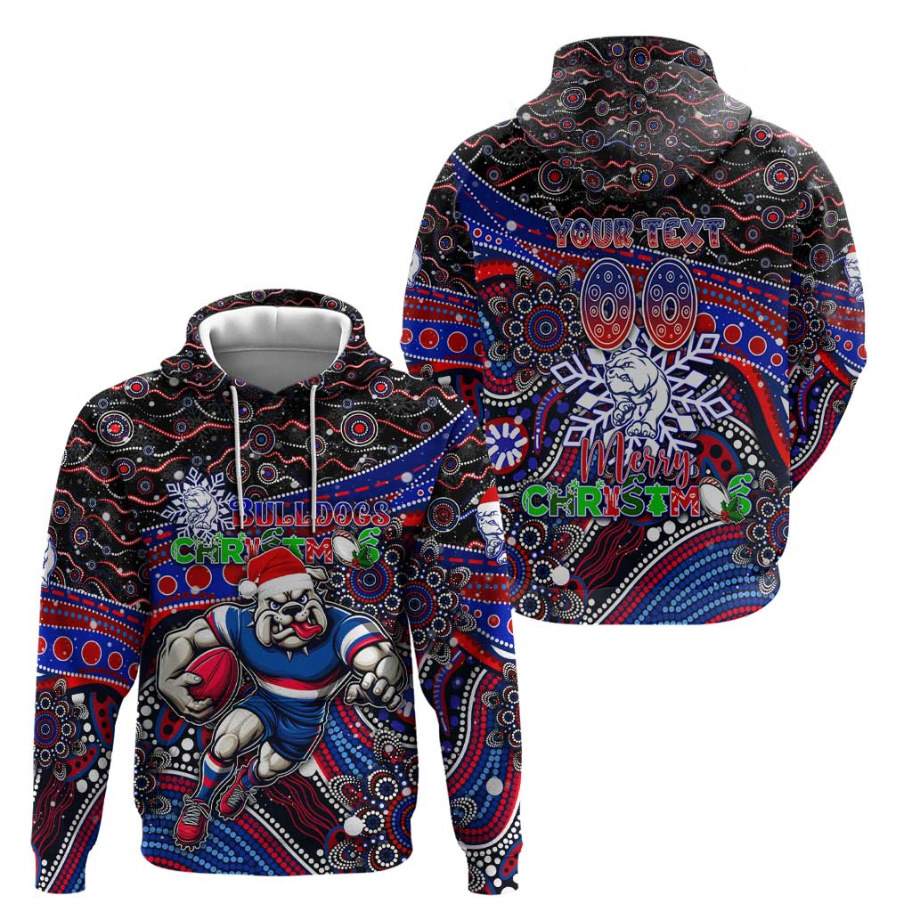Merry Christmas AFL Bulldogs Hoodie Aboriginal Santa Football Mascot - Vibe Hoodie Shop