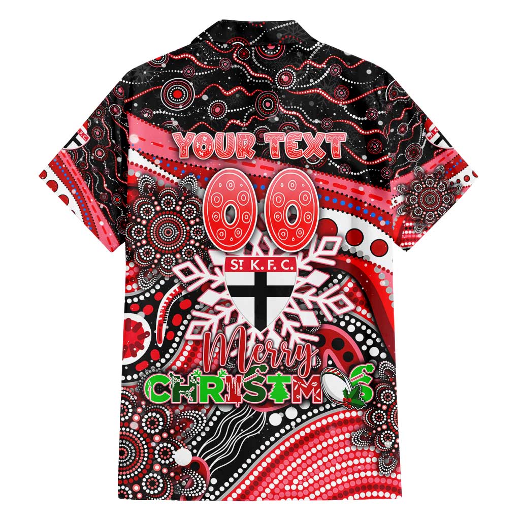 Merry Christmas AFL Saints Hawaiian Shirt Aboriginal Santa Football Mascot - Vibe Hoodie Shop