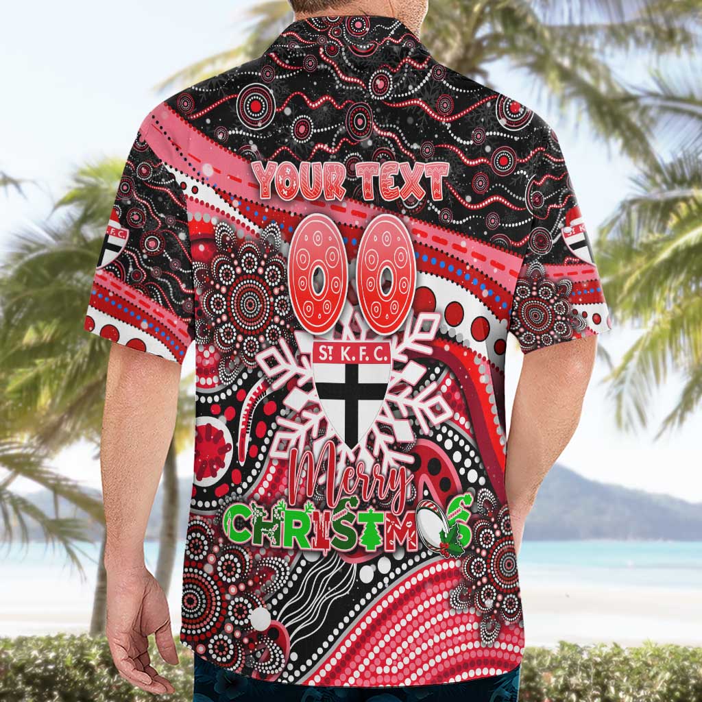 Merry Christmas AFL Saints Hawaiian Shirt Aboriginal Santa Football Mascot - Vibe Hoodie Shop