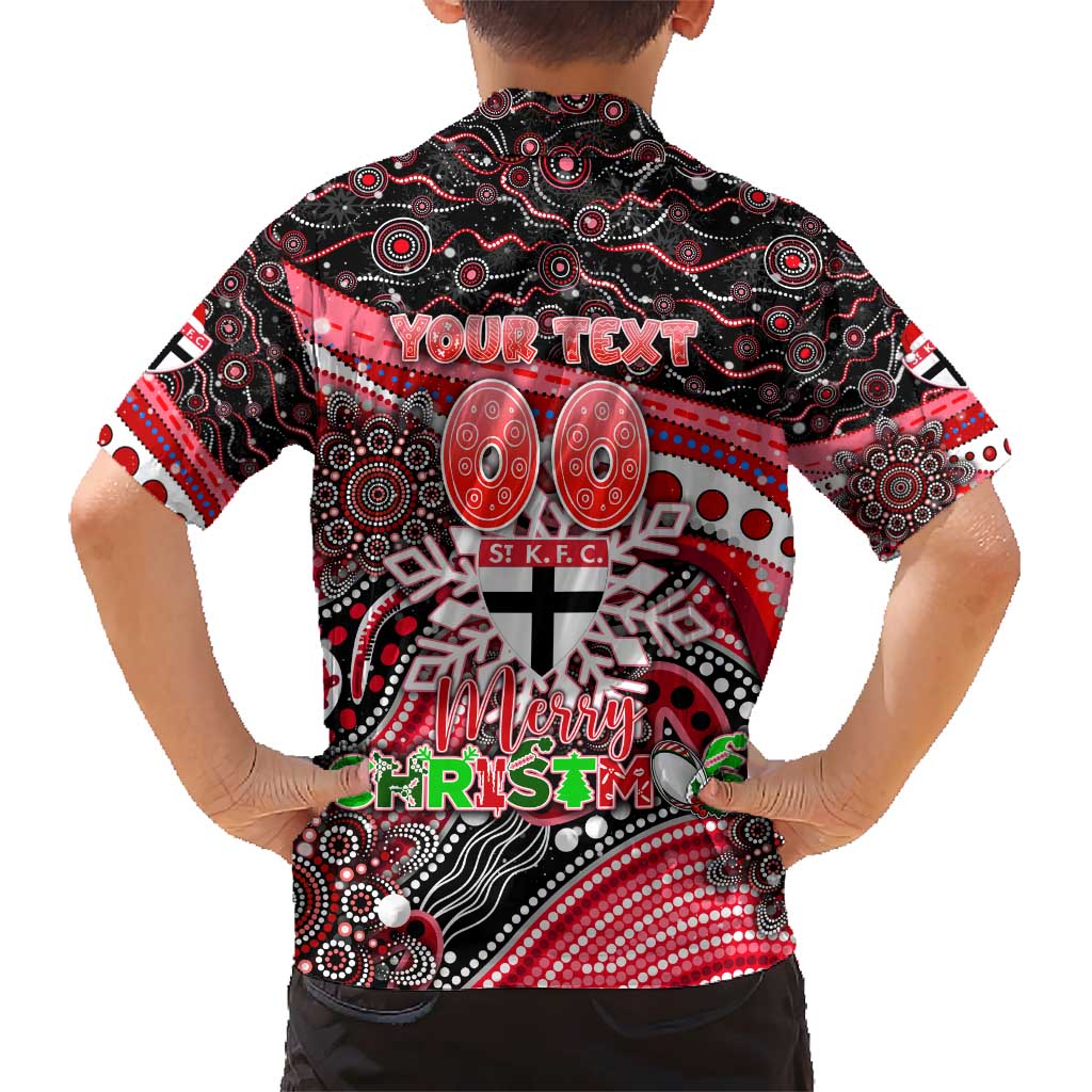 Merry Christmas AFL Saints Hawaiian Shirt Aboriginal Santa Football Mascot - Vibe Hoodie Shop