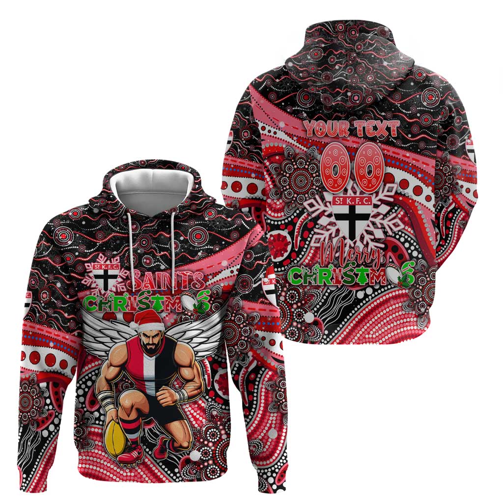Merry Christmas AFL Saints Hoodie Aboriginal Santa Football Mascot - Vibe Hoodie Shop