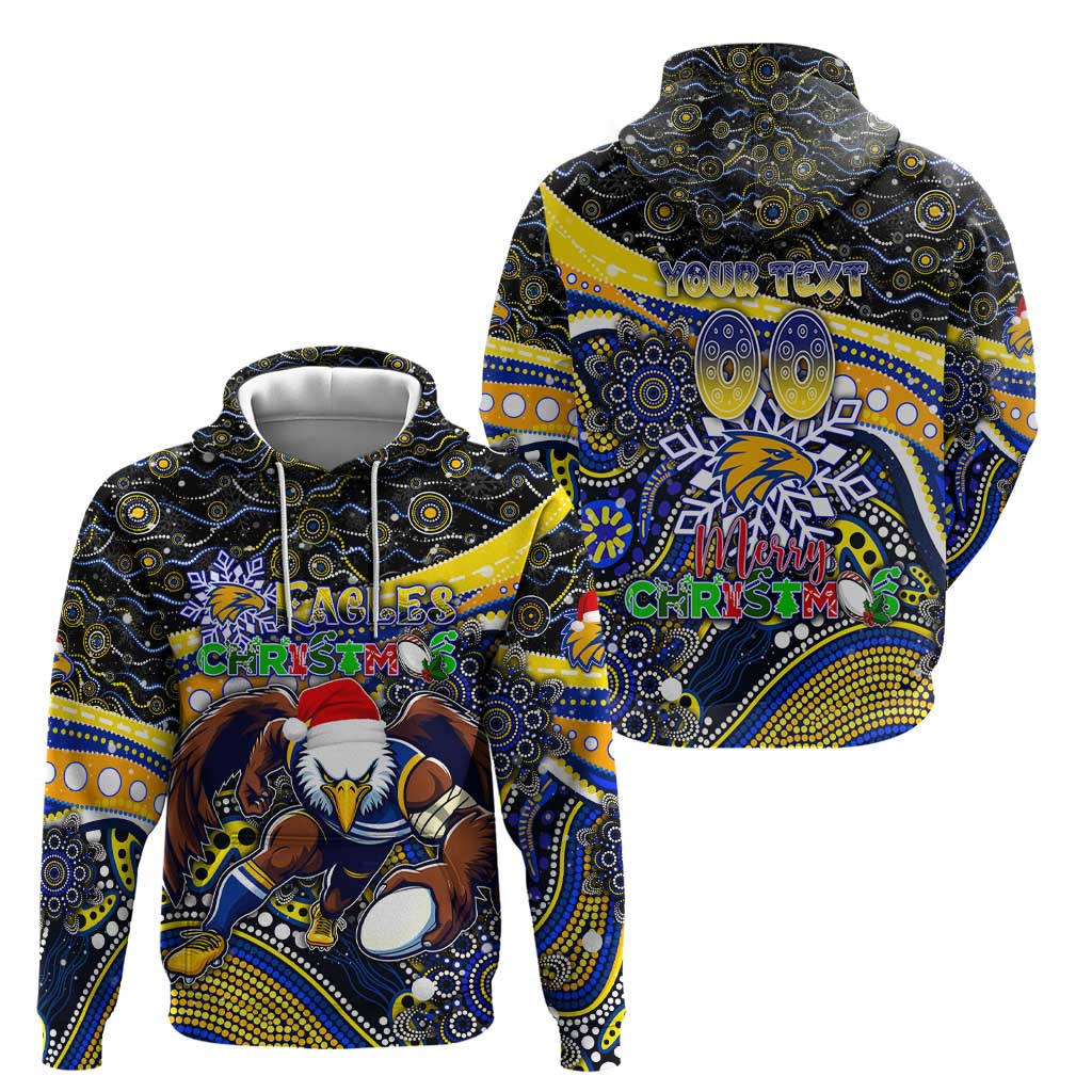 Merry Christmas AFL Eagles Hoodie Aboriginal Santa Football Mascot - Vibe Hoodie Shop