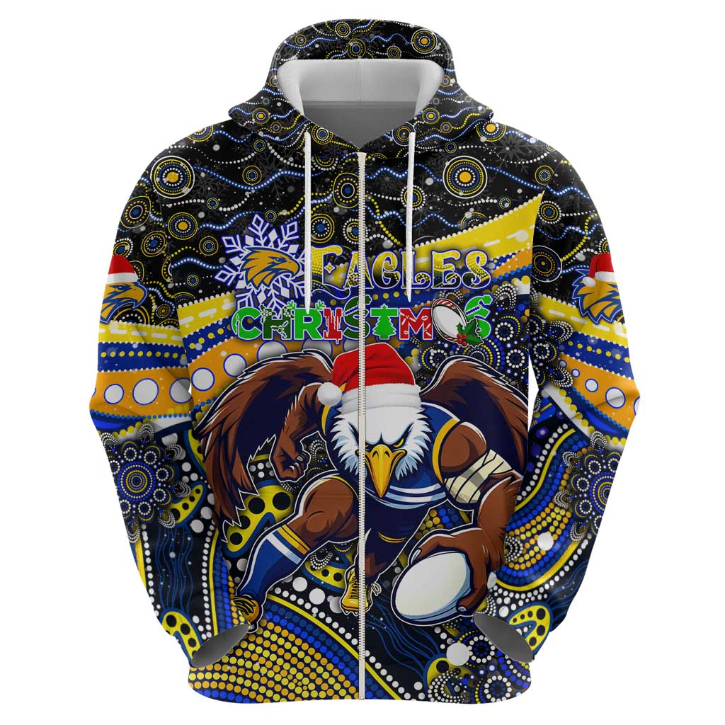 Merry Christmas AFL Eagles Hoodie Aboriginal Santa Football Mascot - Vibe Hoodie Shop