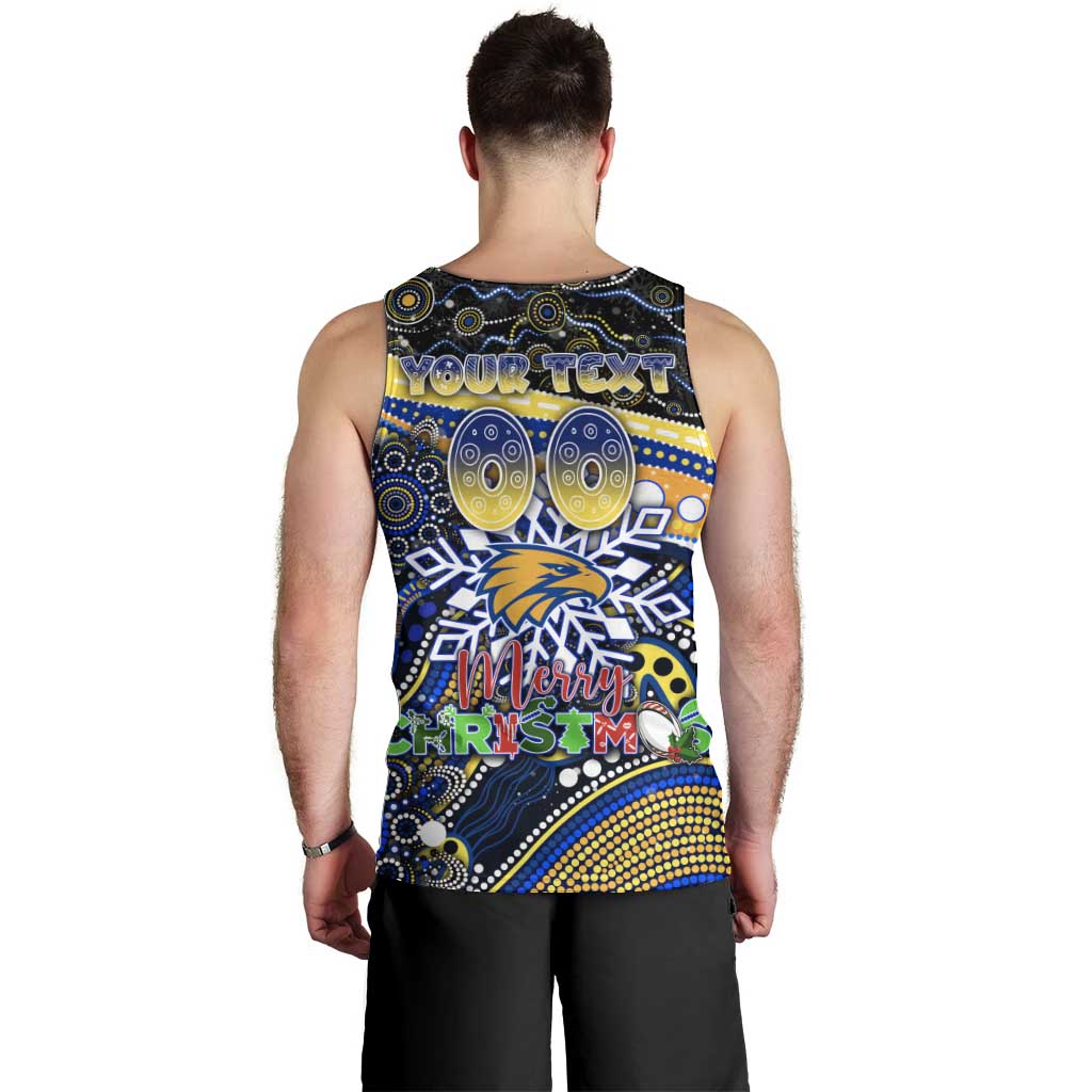 Merry Christmas AFL Eagles Men Tank Top Aboriginal Santa Football Mascot - Vibe Hoodie Shop