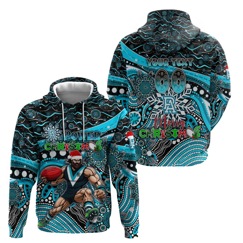 Merry Christmas AFL Power Hoodie Aboriginal Santa Football Mascot - Vibe Hoodie Shop