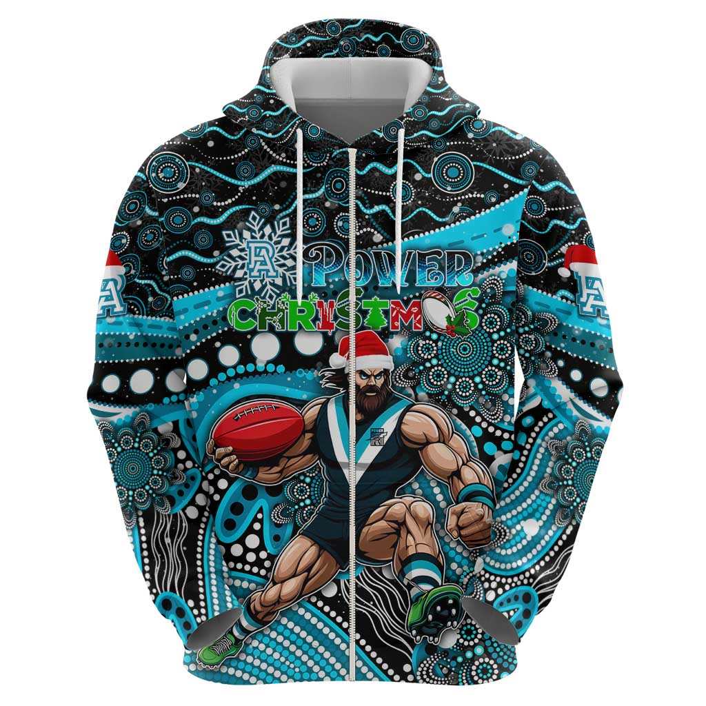 Merry Christmas AFL Power Hoodie Aboriginal Santa Football Mascot - Vibe Hoodie Shop