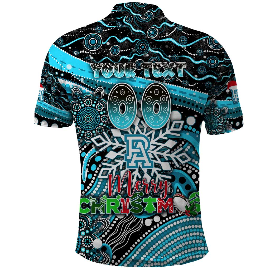 Merry Christmas AFL Power Polo Shirt Aboriginal Santa Football Mascot - Vibe Hoodie Shop