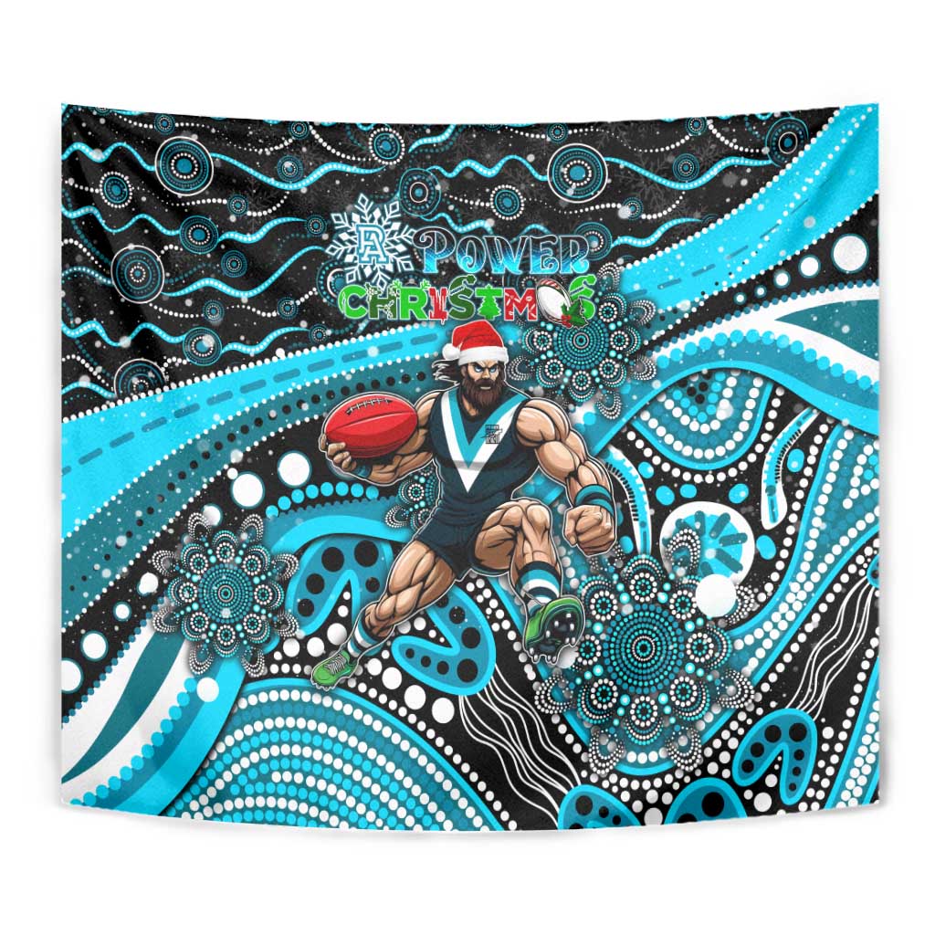 Merry Christmas AFL Power Tapestry Aboriginal Santa Football Mascot - Vibe Hoodie Shop