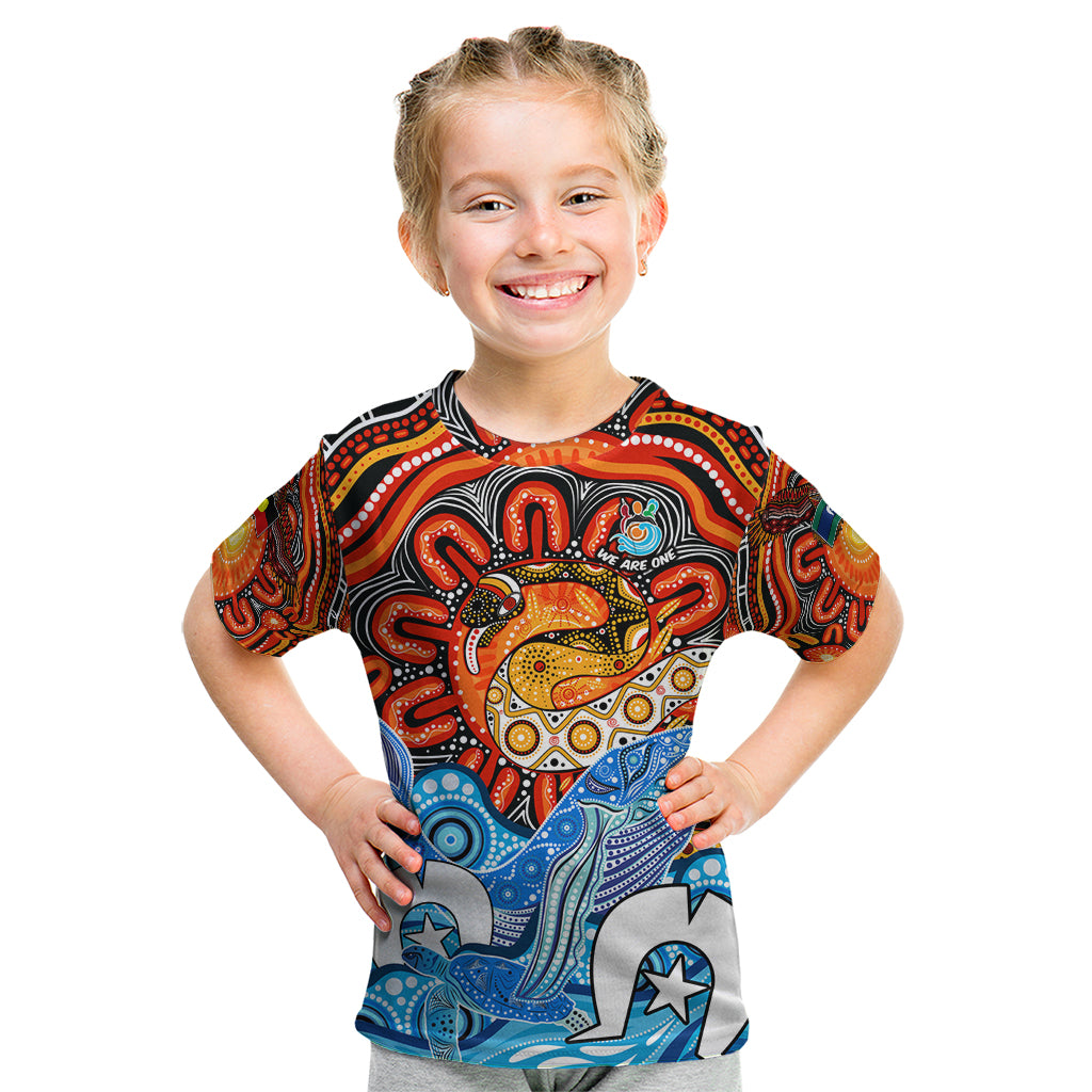 Aboriginal And Torres Strait Islands Kid T Shirt We Are One - Vibe Hoodie Shop