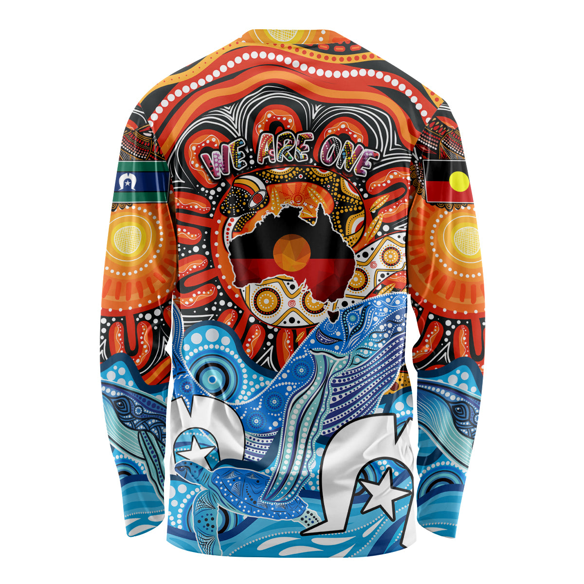 Aboriginal And Torres Strait Islands Long Sleeve Shirt We Are One - Vibe Hoodie Shop