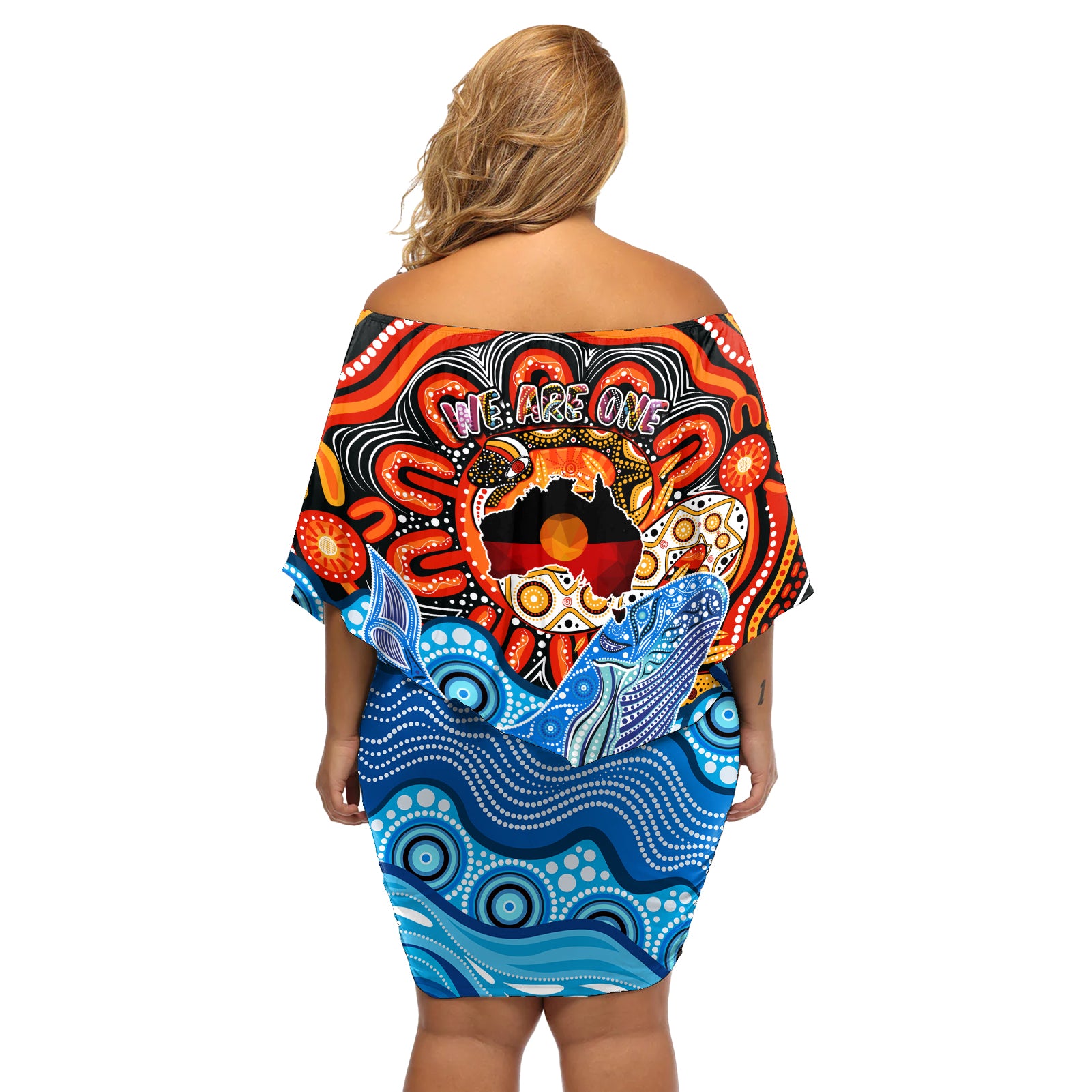 aboriginal-and-torres-strait-islands-off-shoulder-short-dress-we-are-one