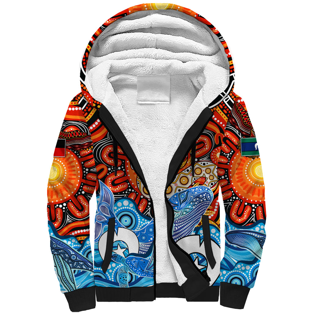 Aboriginal And Torres Strait Islands Sherpa Hoodie We Are One - Vibe Hoodie Shop