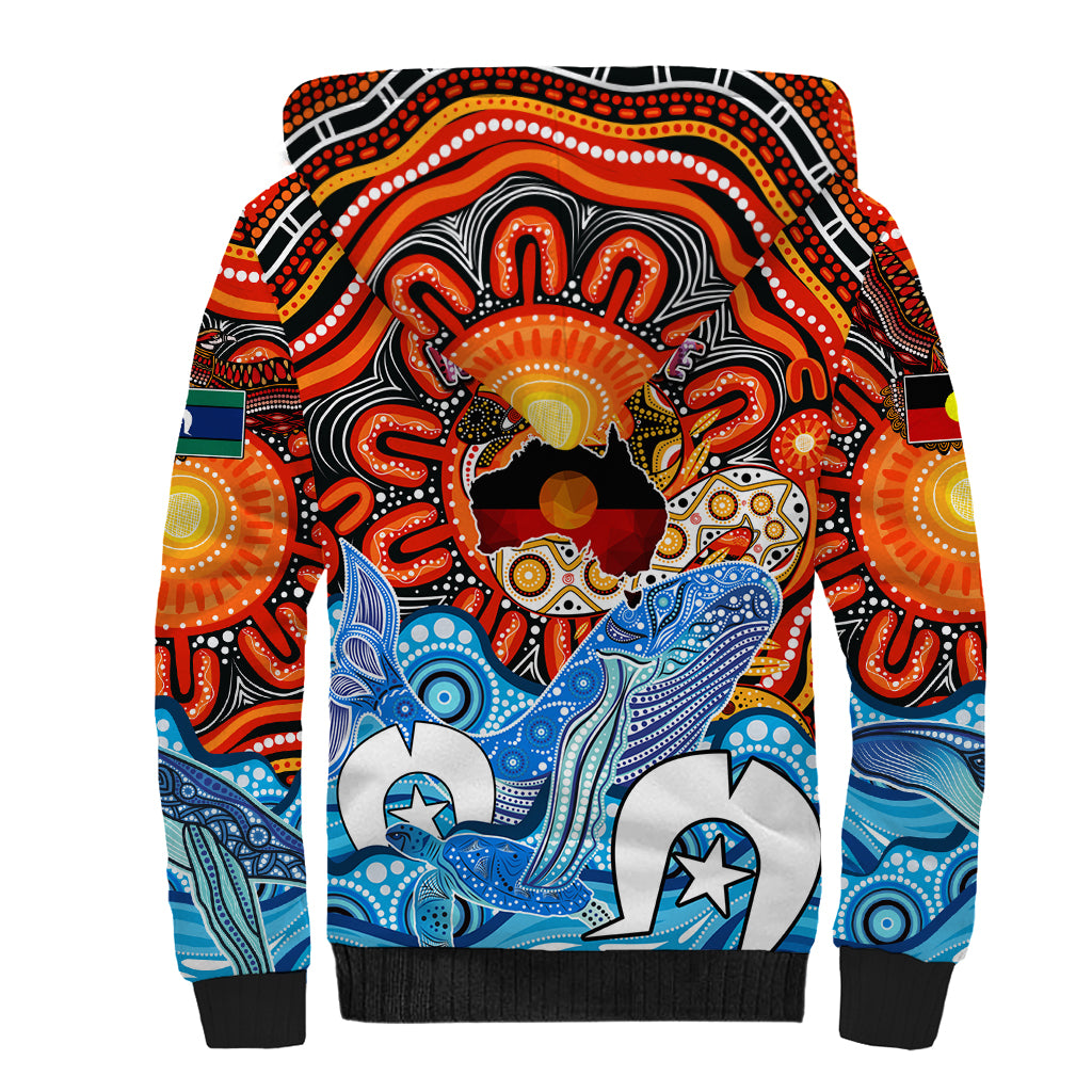 Aboriginal And Torres Strait Islands Sherpa Hoodie We Are One - Vibe Hoodie Shop