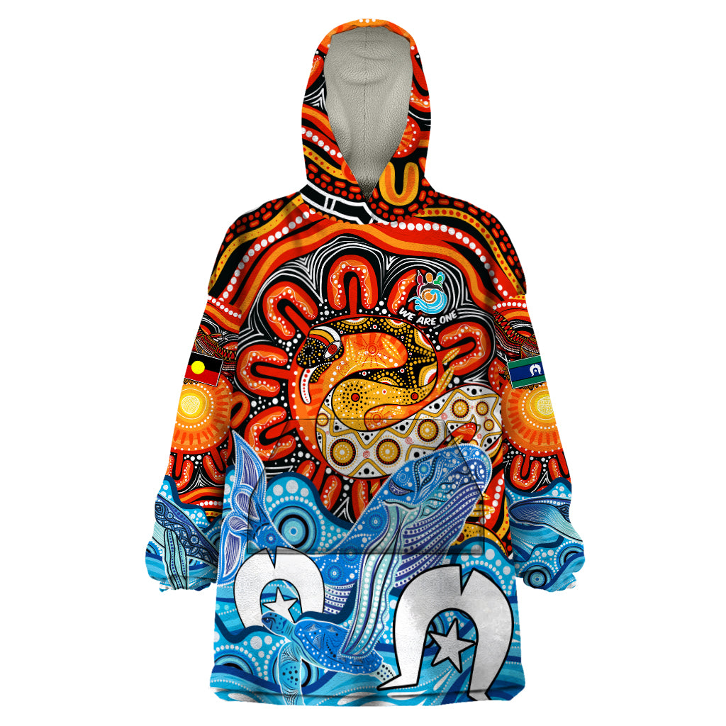 Aboriginal And Torres Strait Islands Wearable Blanket Hoodie We Are One - Vibe Hoodie Shop