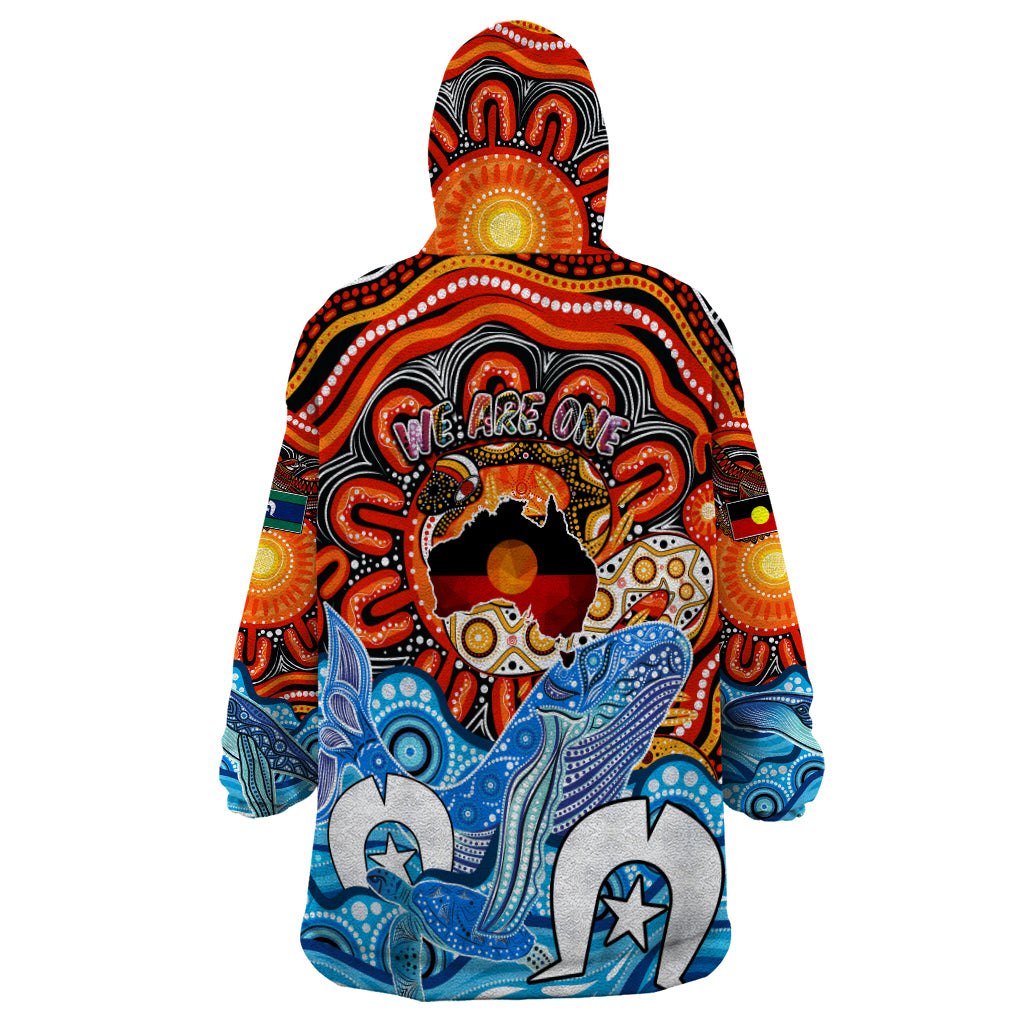 Aboriginal And Torres Strait Islands Wearable Blanket Hoodie We Are One - Vibe Hoodie Shop