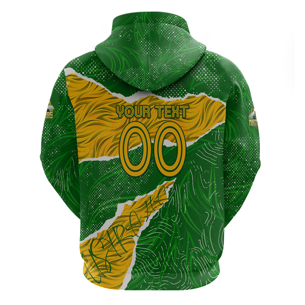 Personalised Matildas Hoodie Australia Soccer Fingerprint - Vibe Hoodie Shop