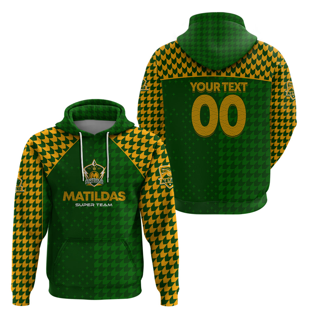 Personalised Australia Soccer Matildas Hoodie Super Team - Vibe Hoodie Shop