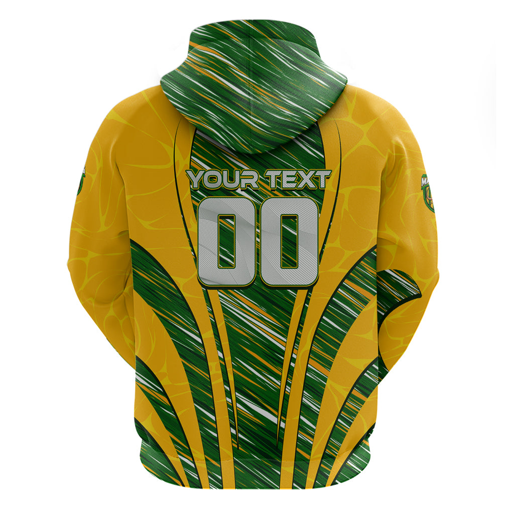 Personalised Australia Matildas Hoodie Abstract Line - Vibe Hoodie Shop
