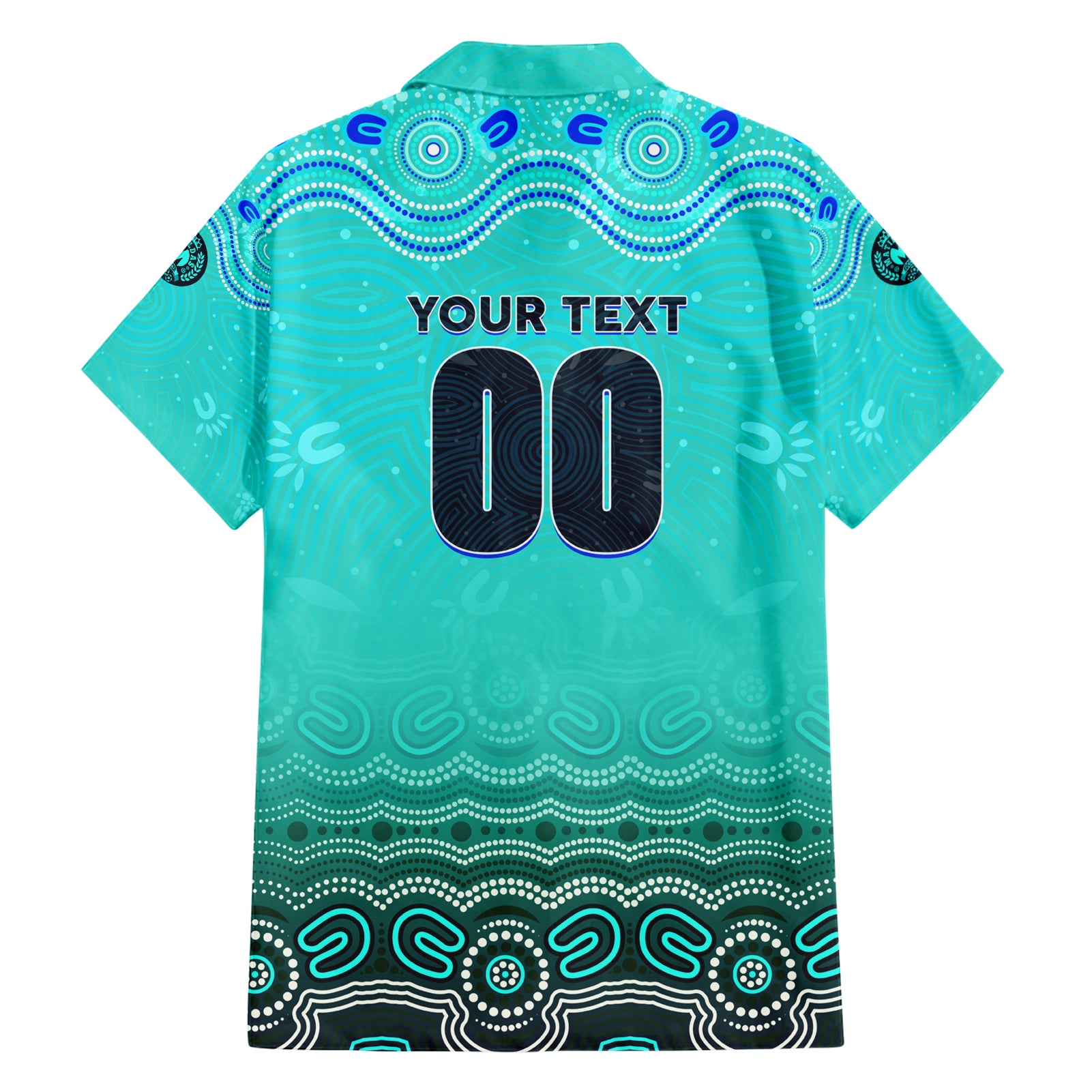 Personalised Australia Matildas Hawaiian Shirt Tillies Aboriginal Simple Turquoise - Vibe Hoodie Shop