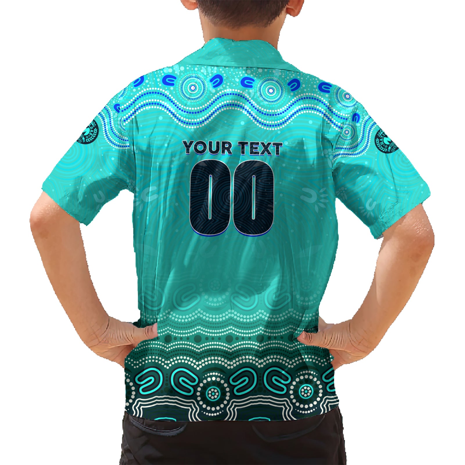 Personalised Australia Matildas Hawaiian Shirt Tillies Aboriginal Simple Turquoise - Vibe Hoodie Shop