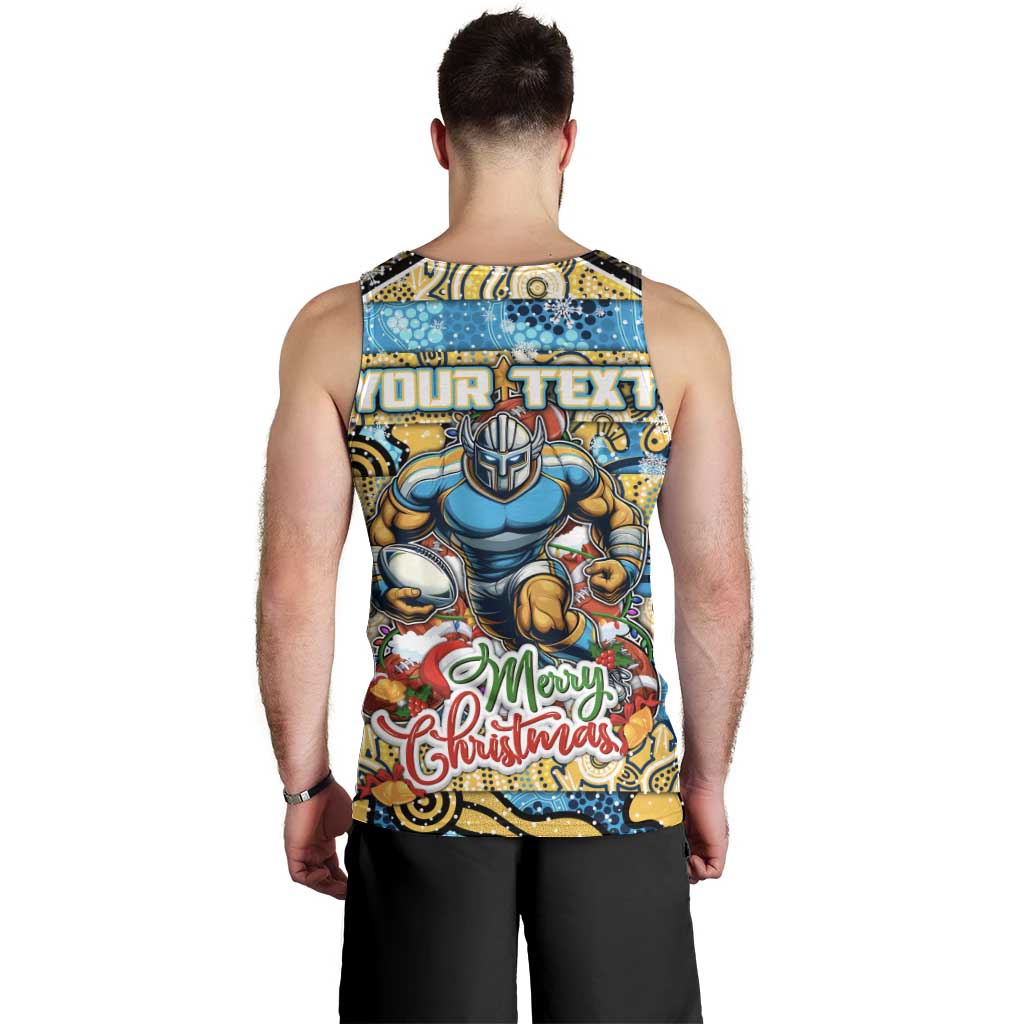 Custom Titans Rugby Merry Christmas Men Tank Top Indigenous Australian Art - Vibe Hoodie Shop